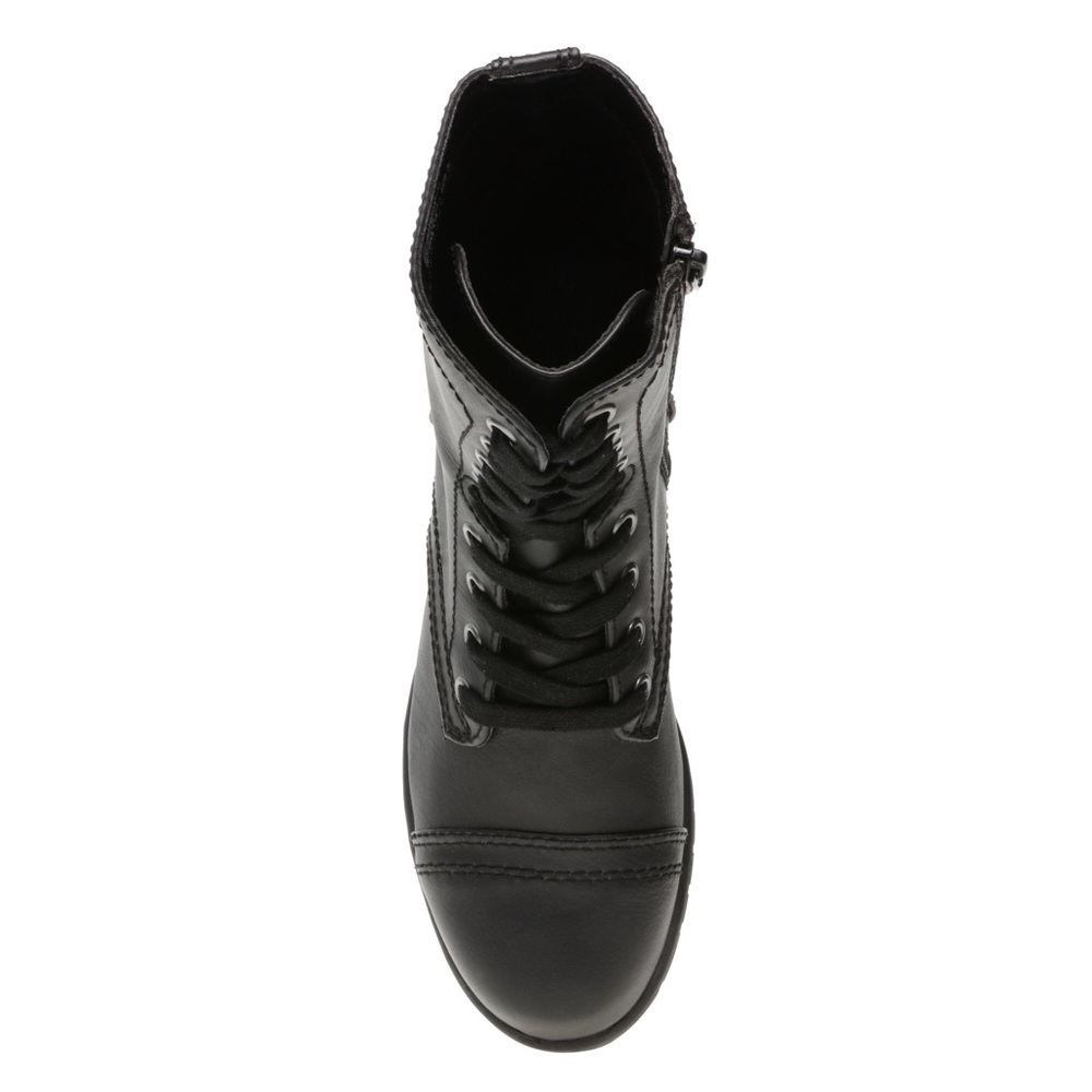 Black lace up boots